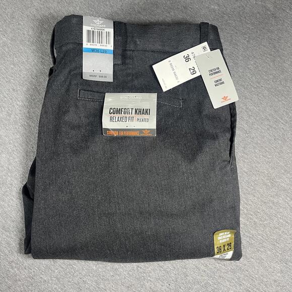 NWT Dockers Comfort Khaki Stretch Relaxed Fit Men’s 36 by 29 Pleated Pants - Picture 1 of 9